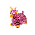 Игрушка животное-прыгун в чехле Лось розовый Moby Kids 804398